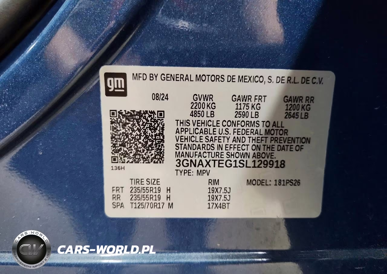2025 Chevrolet Equinox Rs VIN:3GNAXTEG1SL129918 - 13