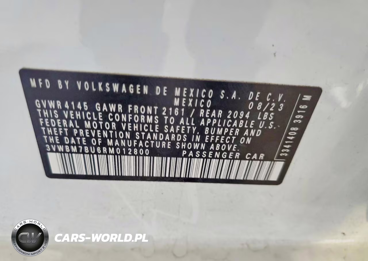 2024 Volkswagen Jetta Sport VIN:3VWBM7BU6RM012800 - 12