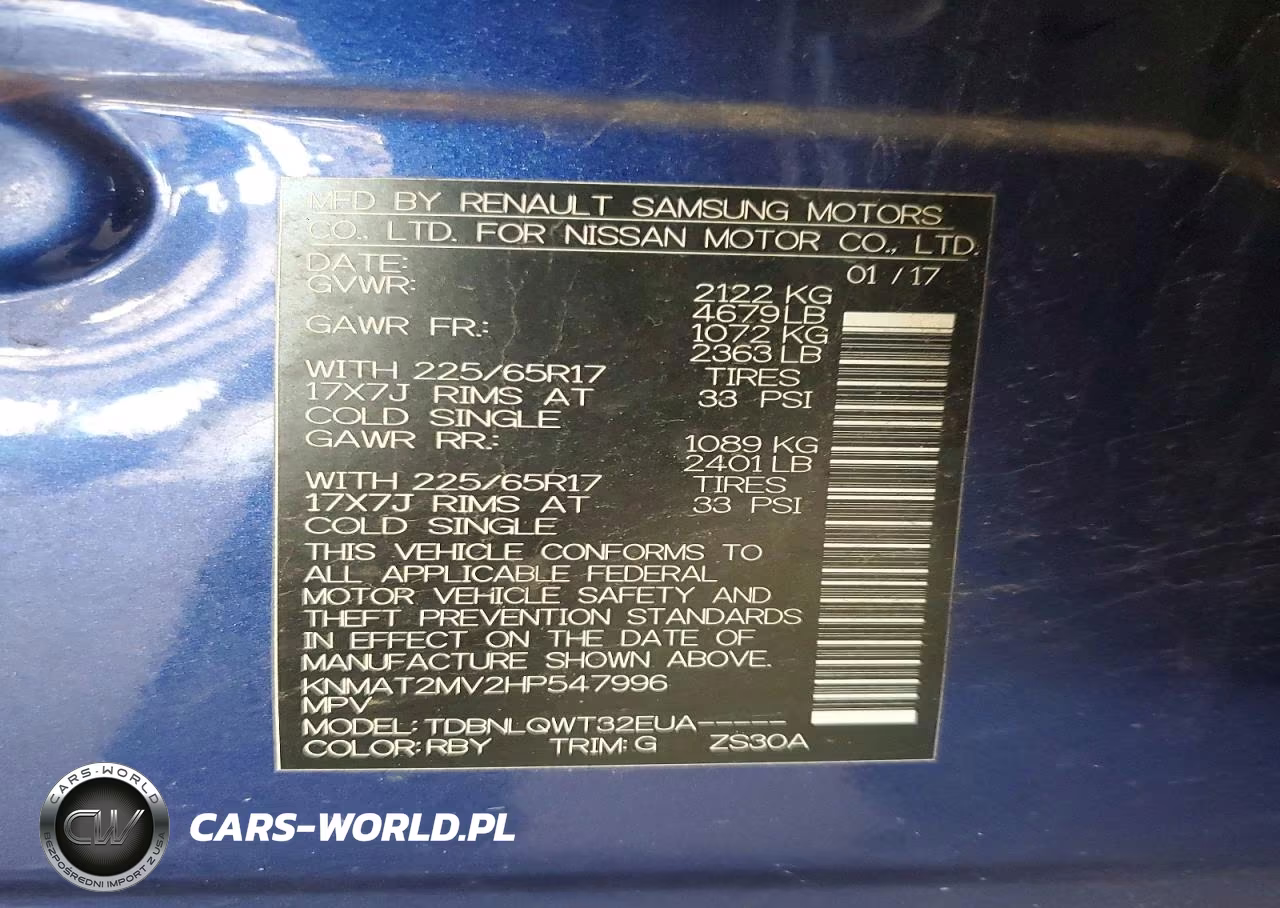 2017 Nissan Rogue Sv VIN:KNMAT2MV2HP547996 - 13