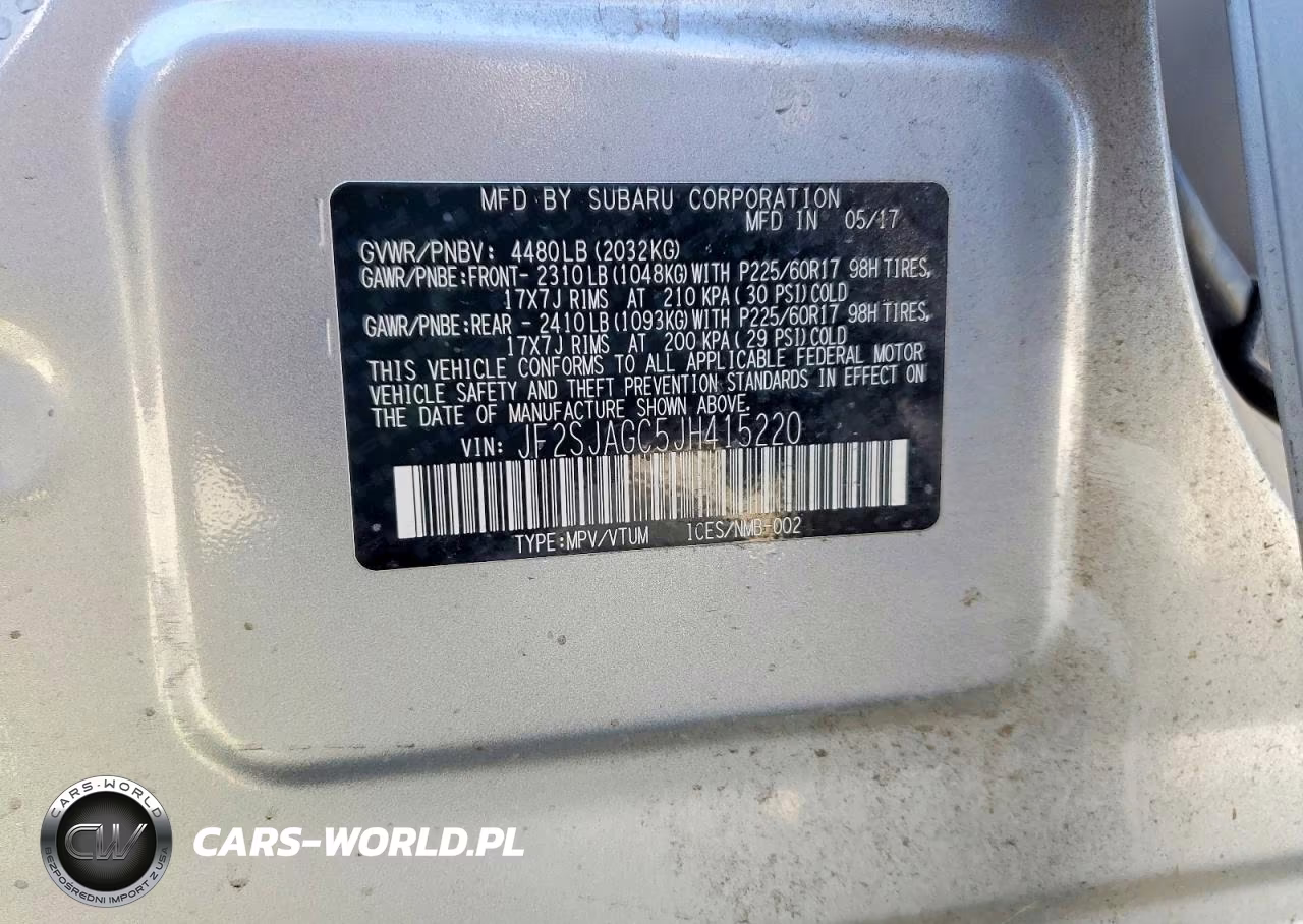 2018 Subaru Forester 2.5I Premium VIN:JF2SJAGC5JH415220 - 12
