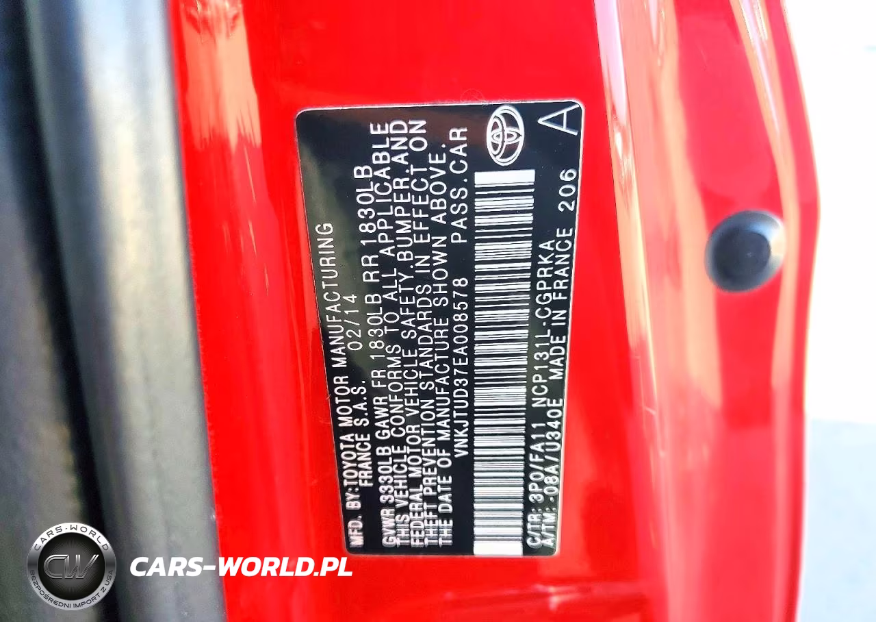 2014 Toyota Yaris 3-Door L Fleet VIN:VNKJTUD37EA008578 - 13