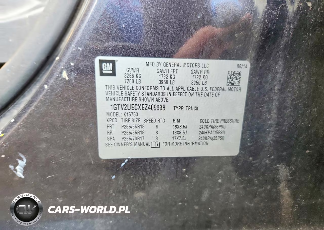 2014 GMC Sierra K1500 Sle VIN:1GTV2UECXEZ409538 - 12