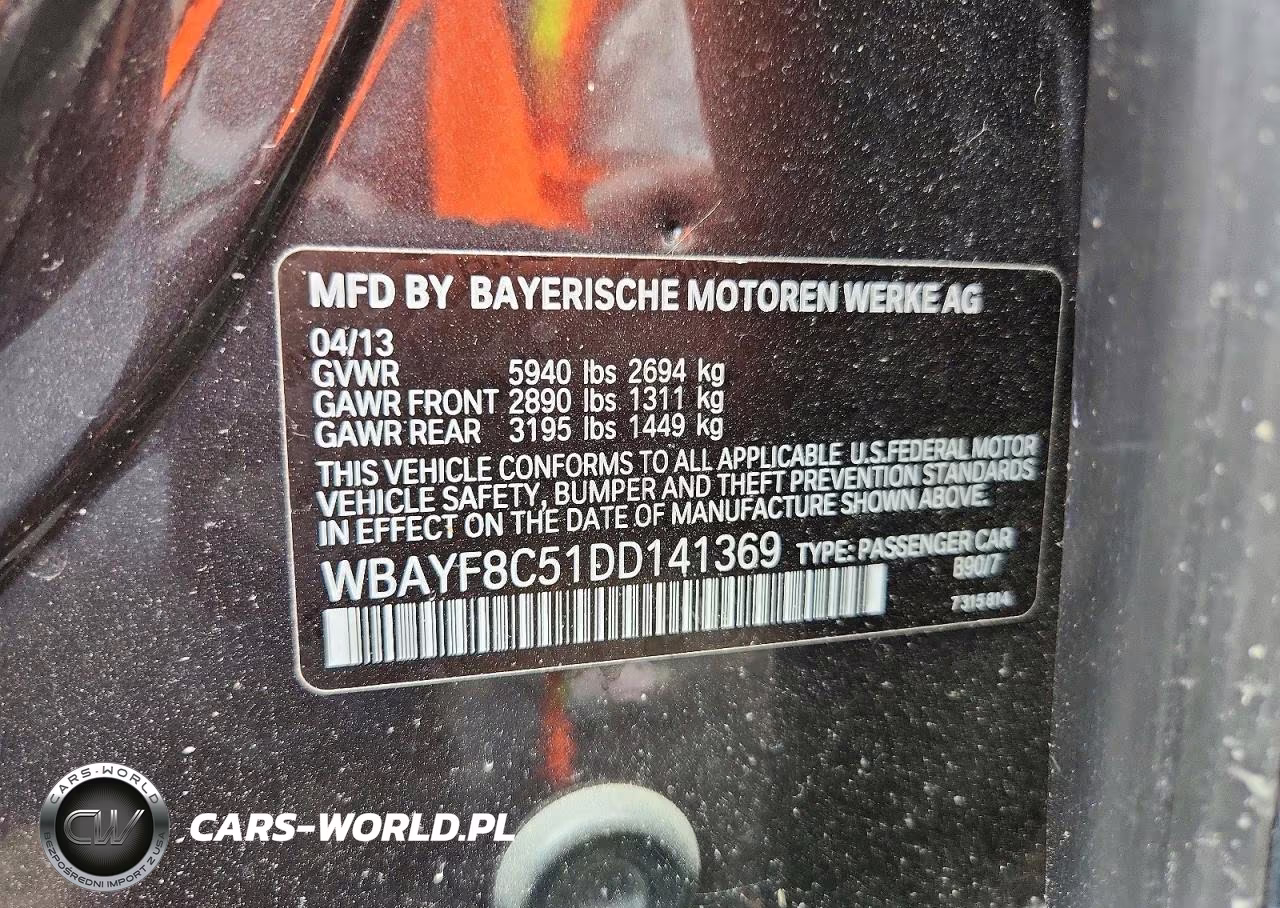2013 BMW 750 Lxi VIN:WBAYF8C51DD141369 - 12