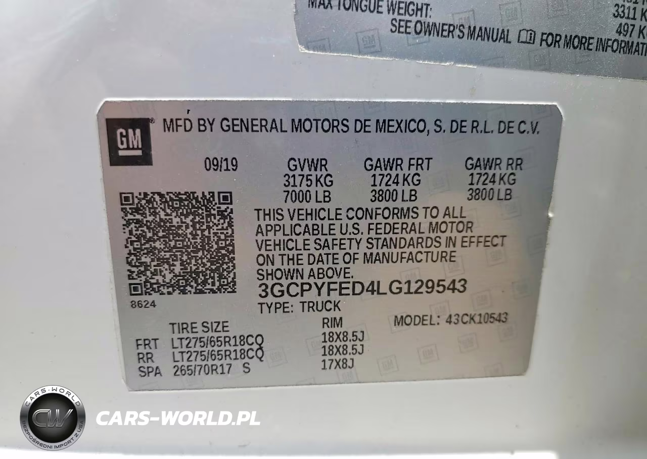 2020 Chevrolet Silverado K1500 Lt Trail Boss VIN:3GCPYFED4LG129543 - 12