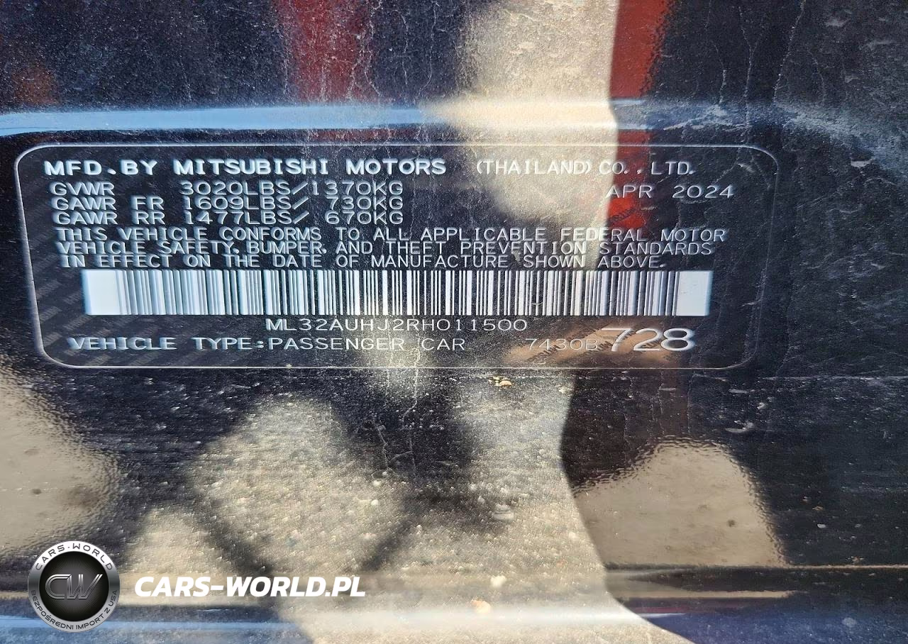 2024 Mitsubishi Mirage Es VIN:ML32AUHJ2RH011500 - 12