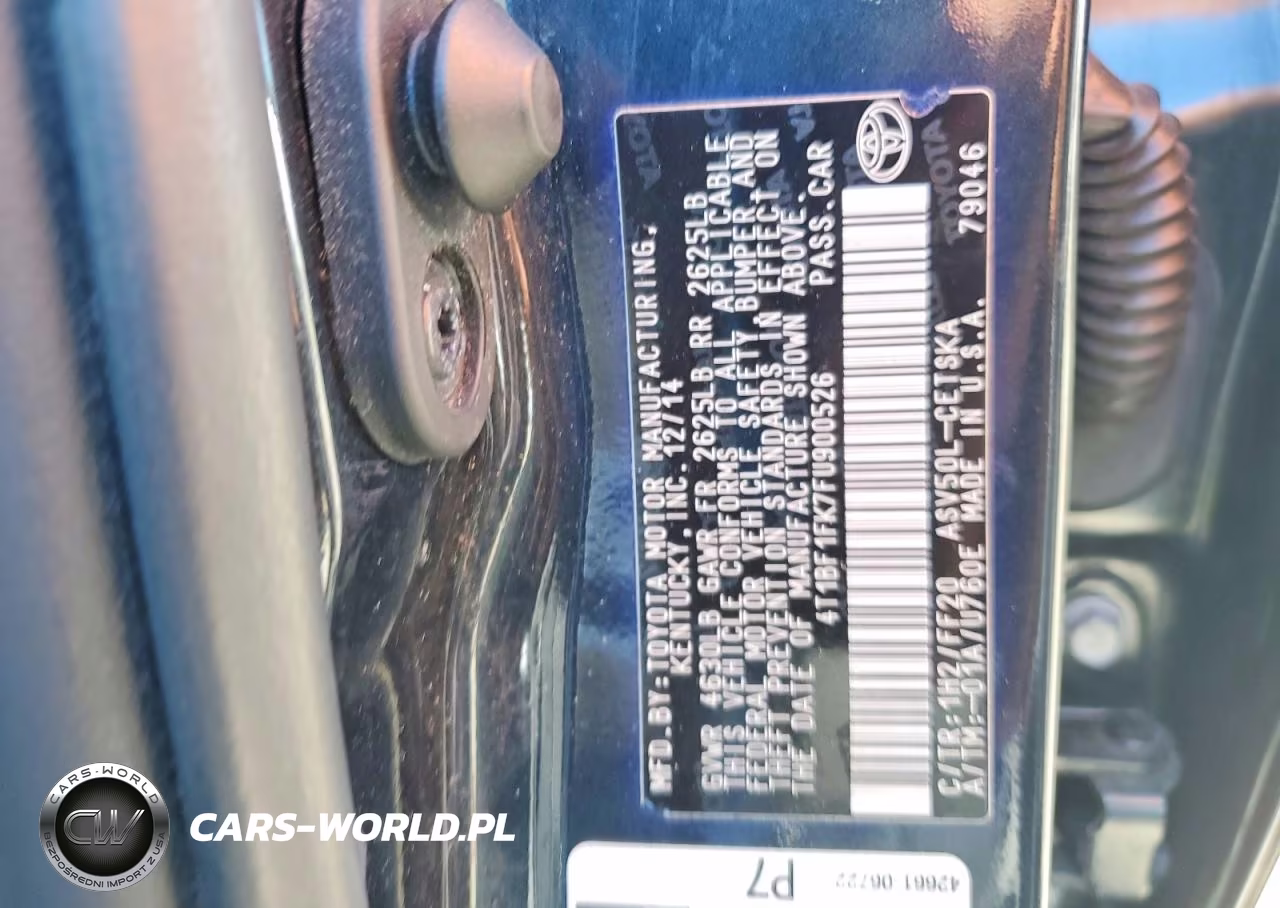 2015 Toyota Camry Se VIN:4T1BF1FK7FU900526 - 12