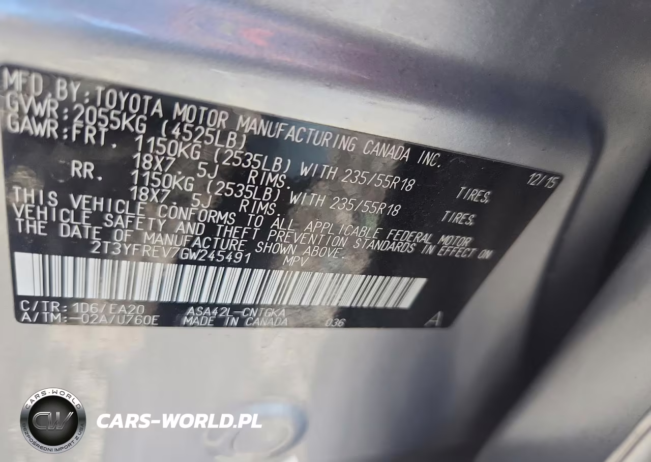 2016 Toyota Rav4 Limited VIN:2T3YFREV7GW245491 - 13