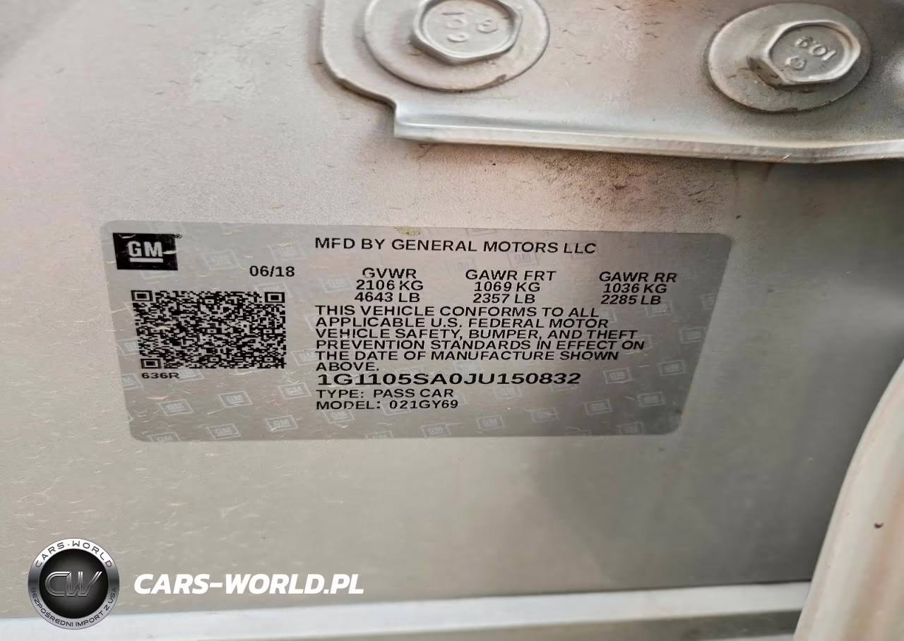 2018 Chevrolet Impala Lt VIN:1G1105SA0JU150832 - 12