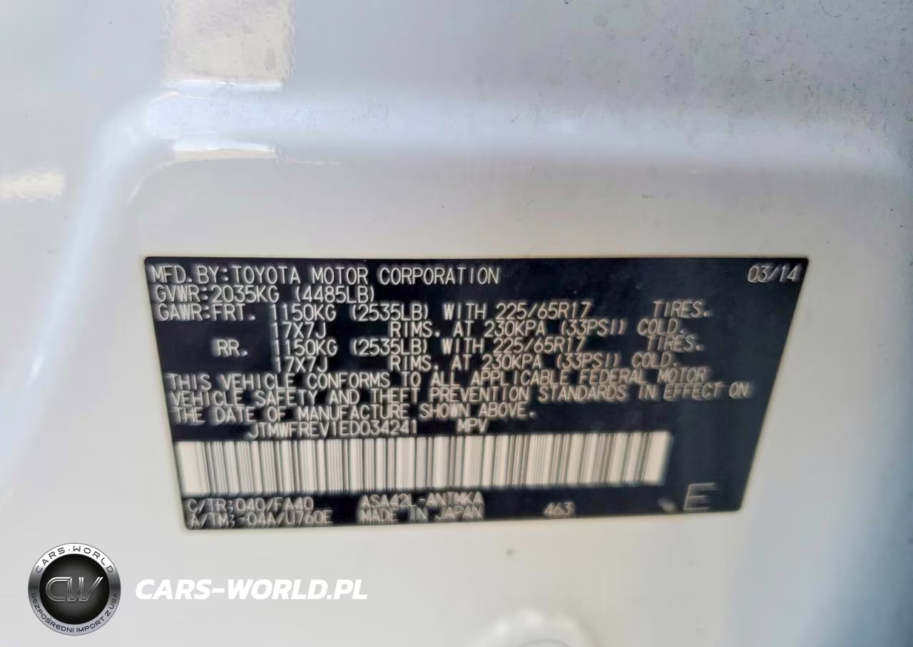 2014 Toyota Rav4 Xle VIN:JTMWFREV1ED034241 - 12
