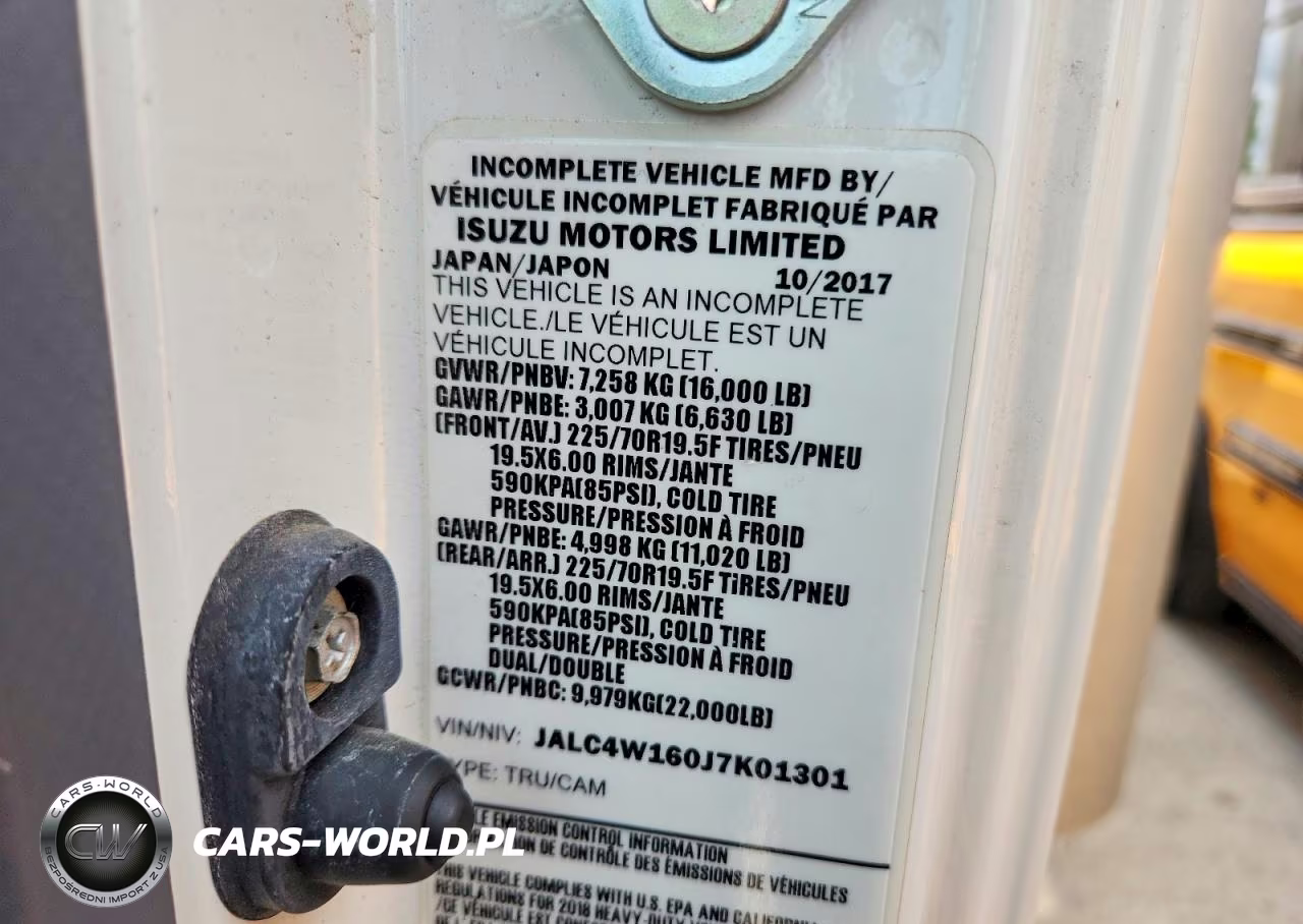 2018 Isuzu Npr Xd Box Truck VIN:JALC4W160J7K01301 - 13