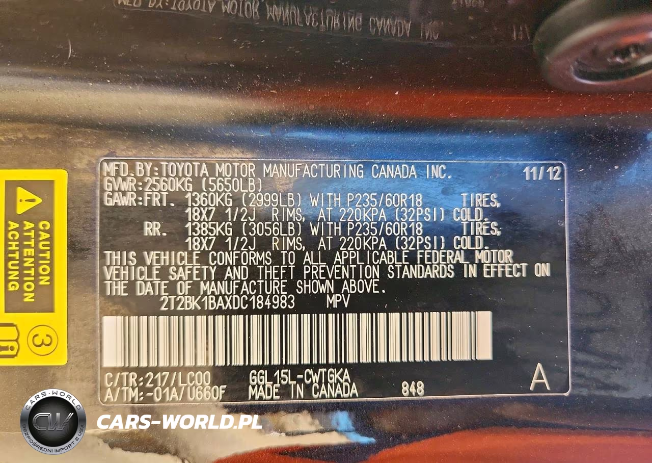 2013 Lexus Rx 350 F Sport Design VIN:2T2BK1BAXDC184983 - 14