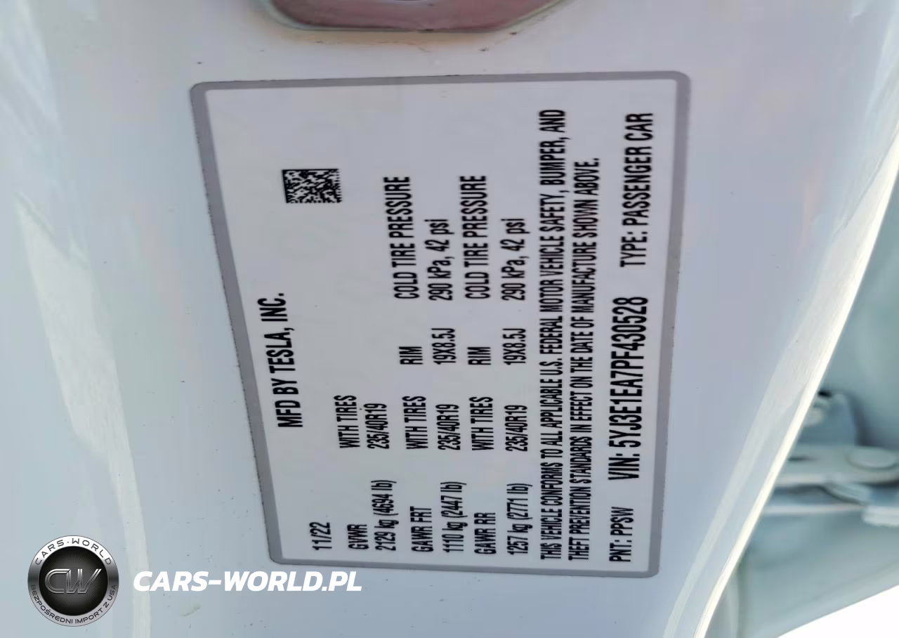 2023 Tesla Model 3 VIN:5YJ3E1EA7PF430528 - 12