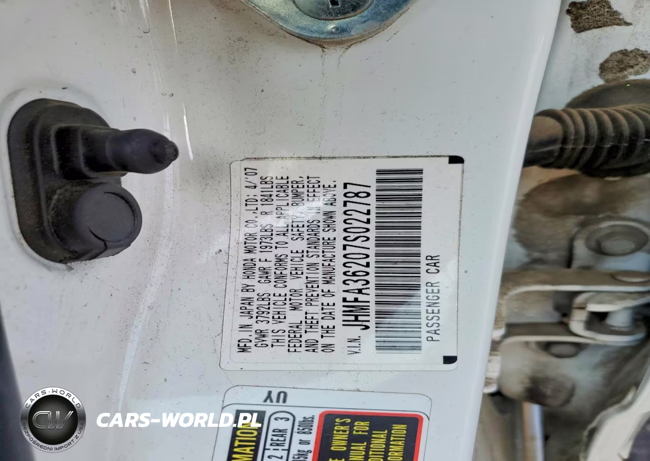 2007 Honda Civic Hybrid VIN:JHMFA36207S022787 - 12