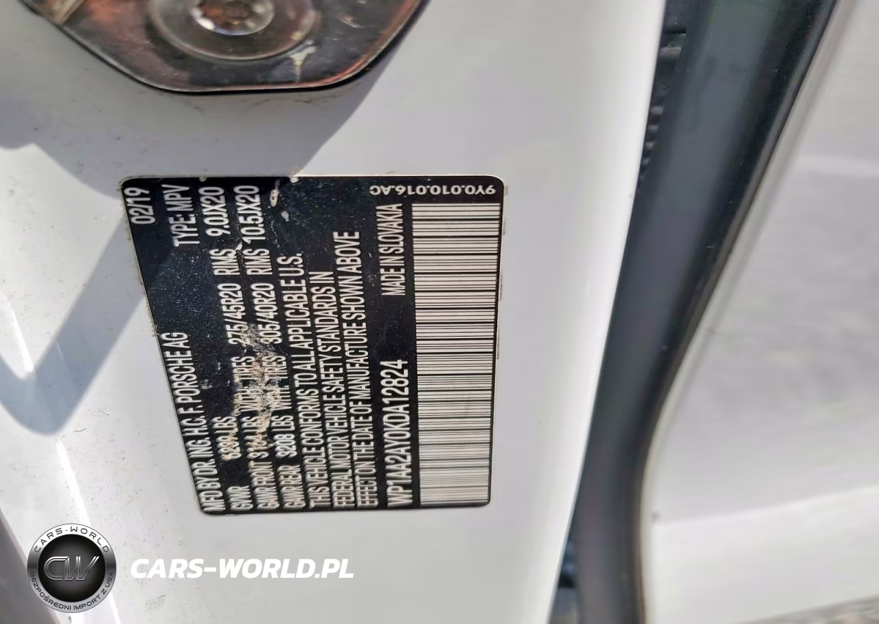2019 Porsche Cayenne VIN:WP1AA2AY0KDA12824 - 14