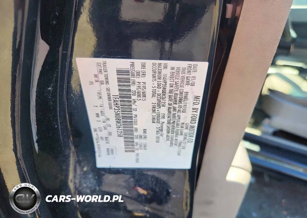 2008 Ford Focus Se VIN:1FAHP35N08W261258 - 12