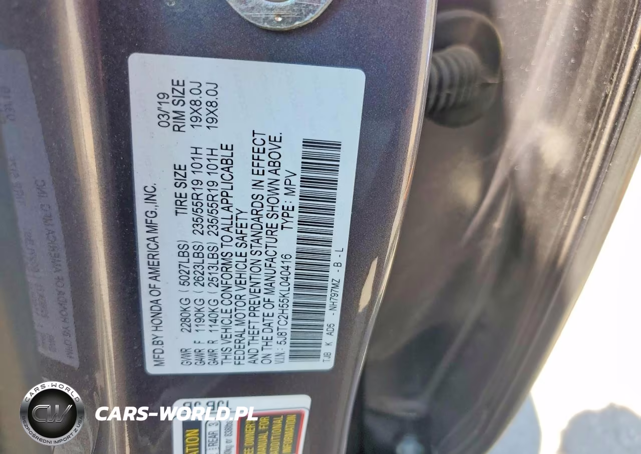 2019 Acura Rdx Technology VIN:5J8TC2H55KL040416 - 13