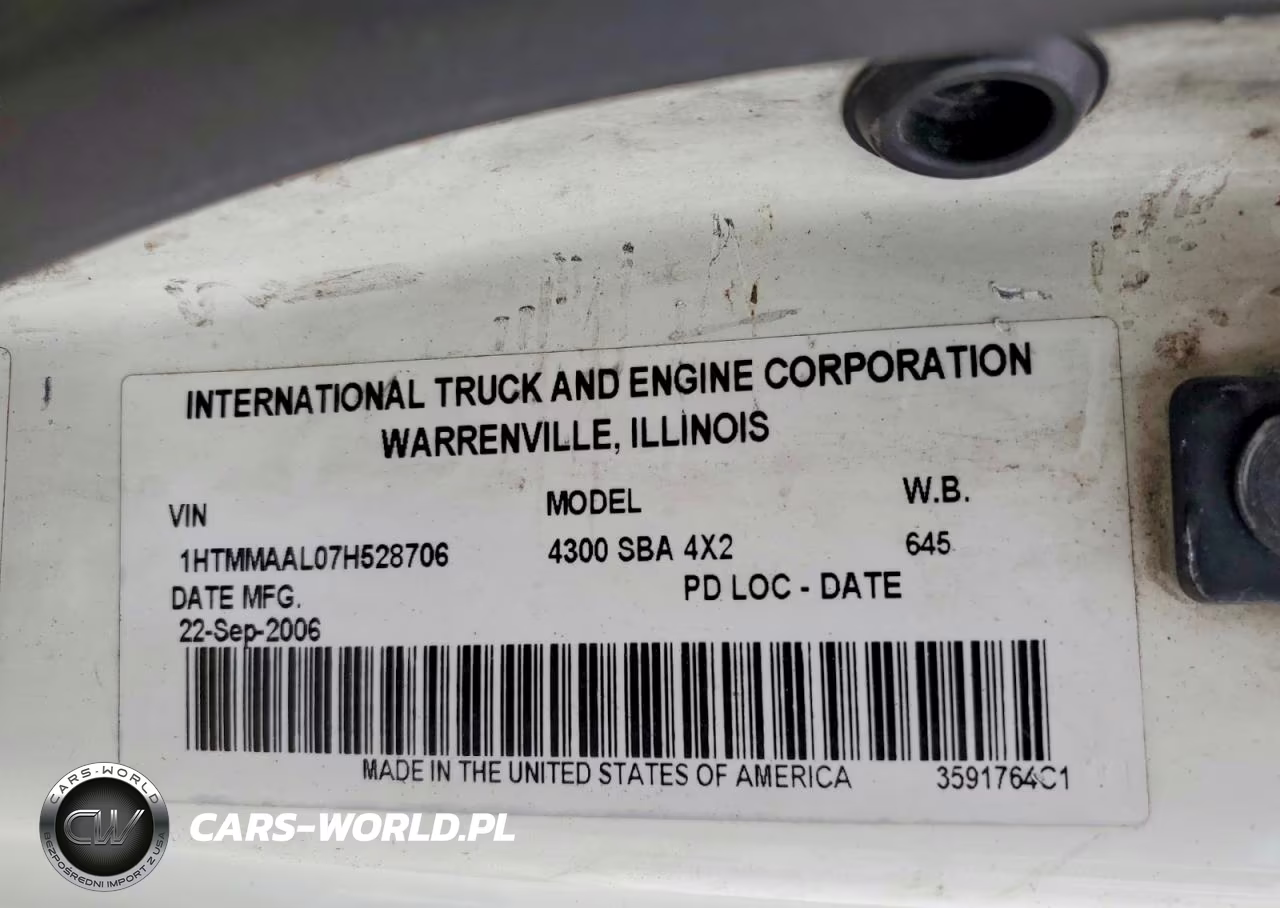2007 International 4000 4300 VIN:1HTMMAAL07H528706 - 13