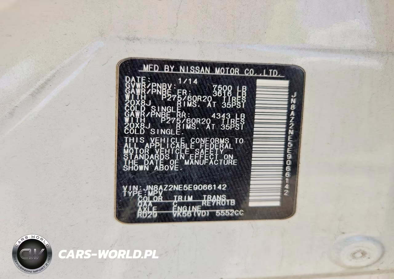 2014 Infiniti Qx80 Base VIN:JN8AZ2NE5E9066142 - 13