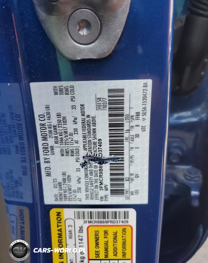 2023 Ford Bronco Sport Big Bend VIN:3FMCR9B69PRD37409 - 13