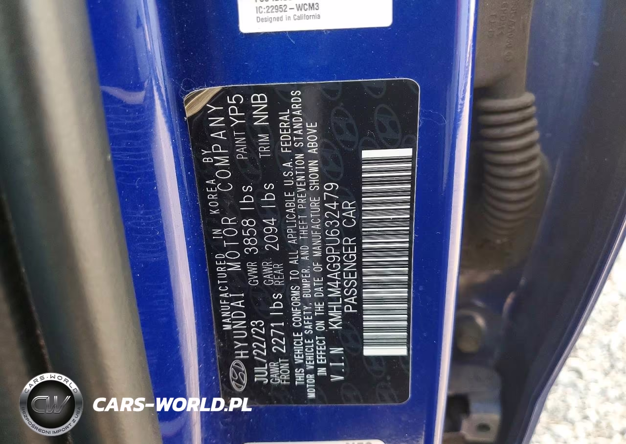 2023 Hyundai Elantra Sel VIN:KMHLM4AG9PU632479 - 12