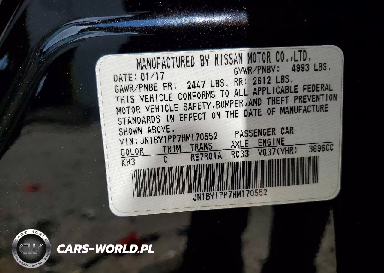 2017 Infiniti Q70L 3.7 VIN:JN1BY1PP7HM170552 - 13