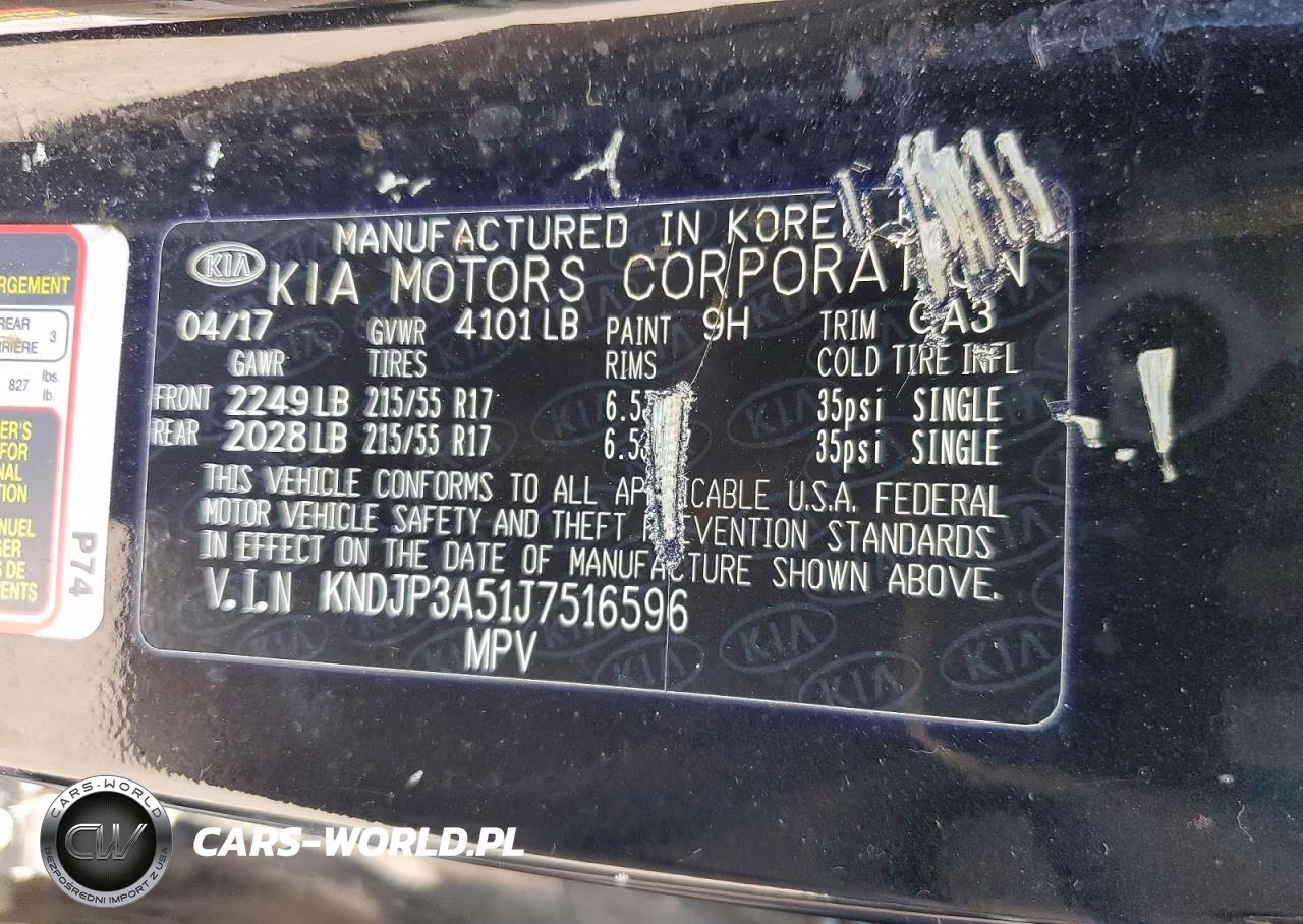 2018 Kia Soul + VIN:KNDJP3A51J7516596 - 13