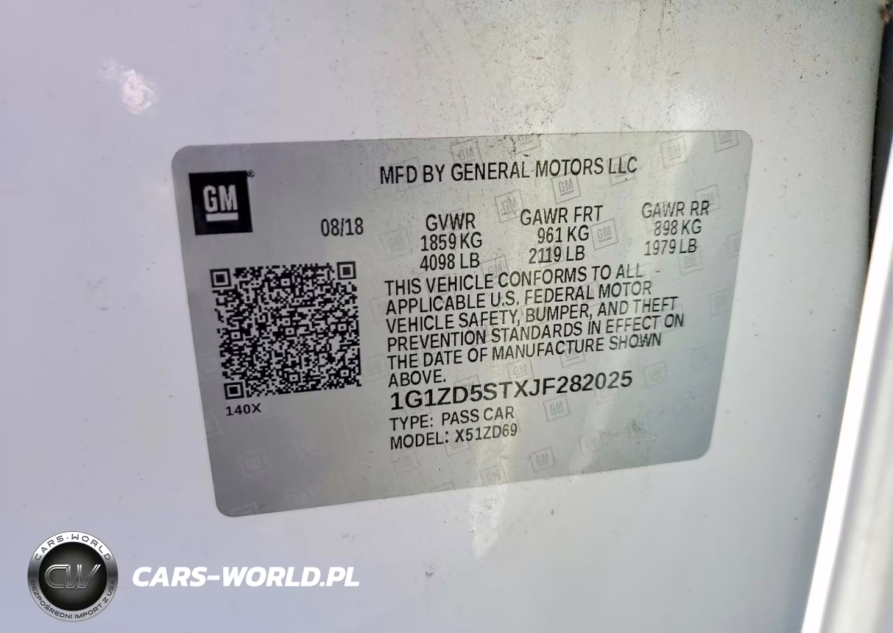 2018 Chevrolet Malibu Lt VIN:1G1ZD5STXJF282025 - 12