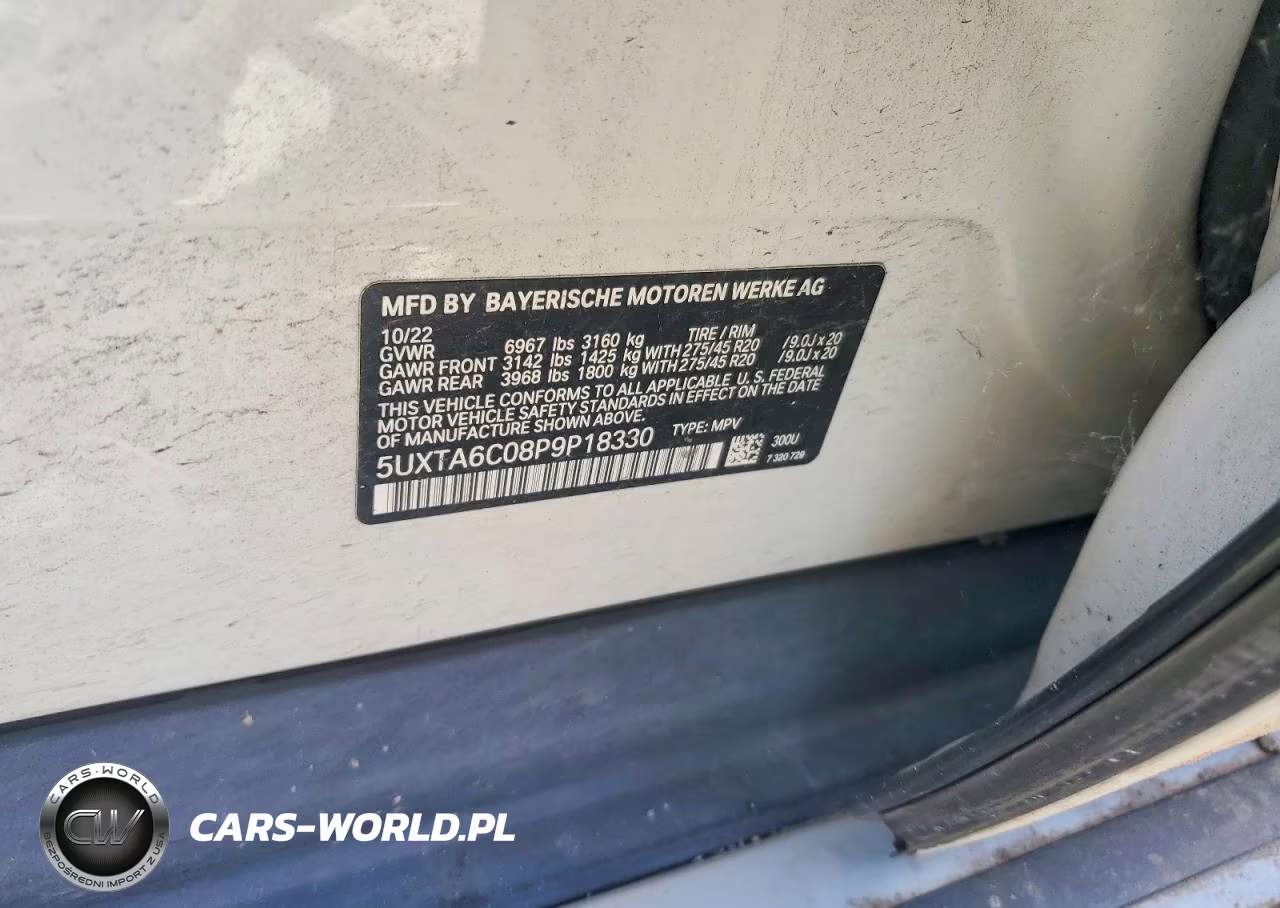 2023 BMW X5 xDrive45E VIN:5UXTA6C08P9P18330 - 13