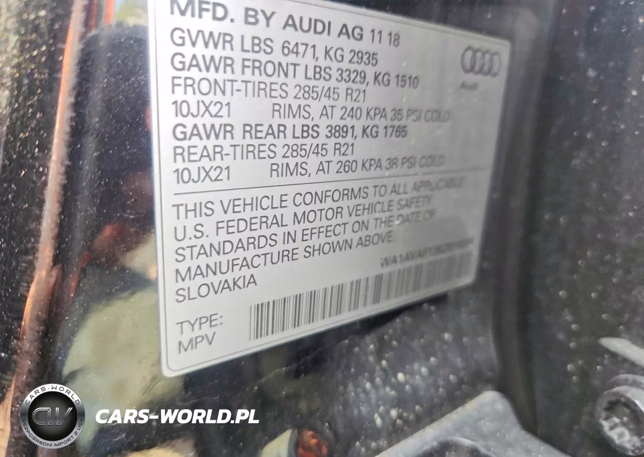 2019 Audi Q8 Premium VIN:WA1AVAF13KD016260 - 13