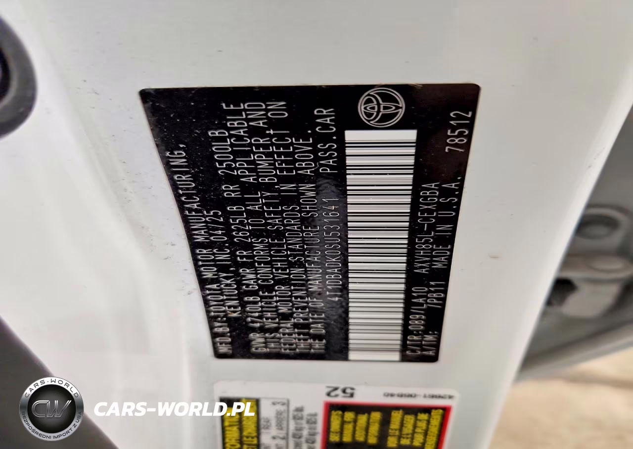 2025 Toyota Camry Xle VIN:4T1DBADK0SU531641 - 13