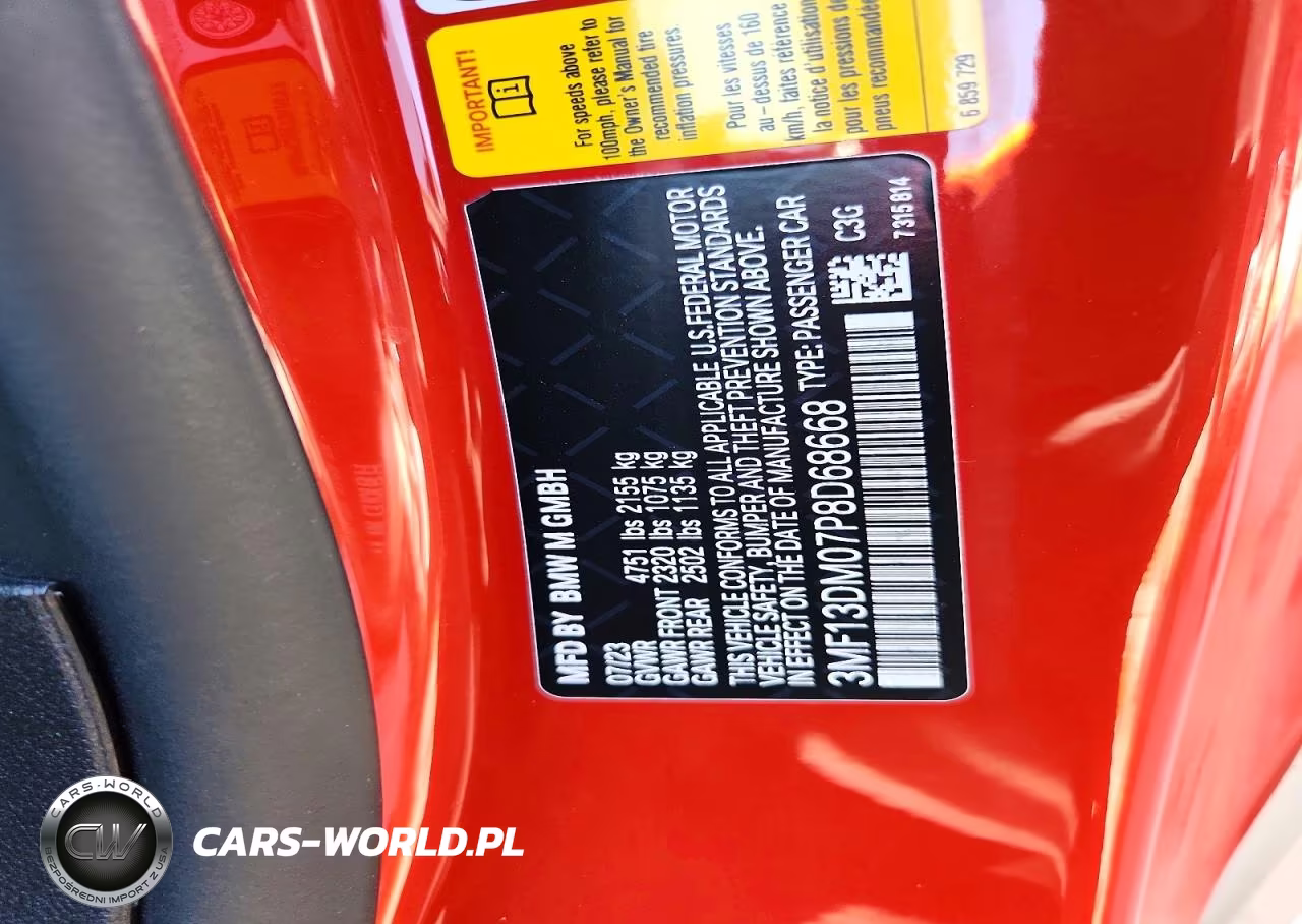 2023 BMW M2 VIN:3MF13DM07P8D6866X - 13