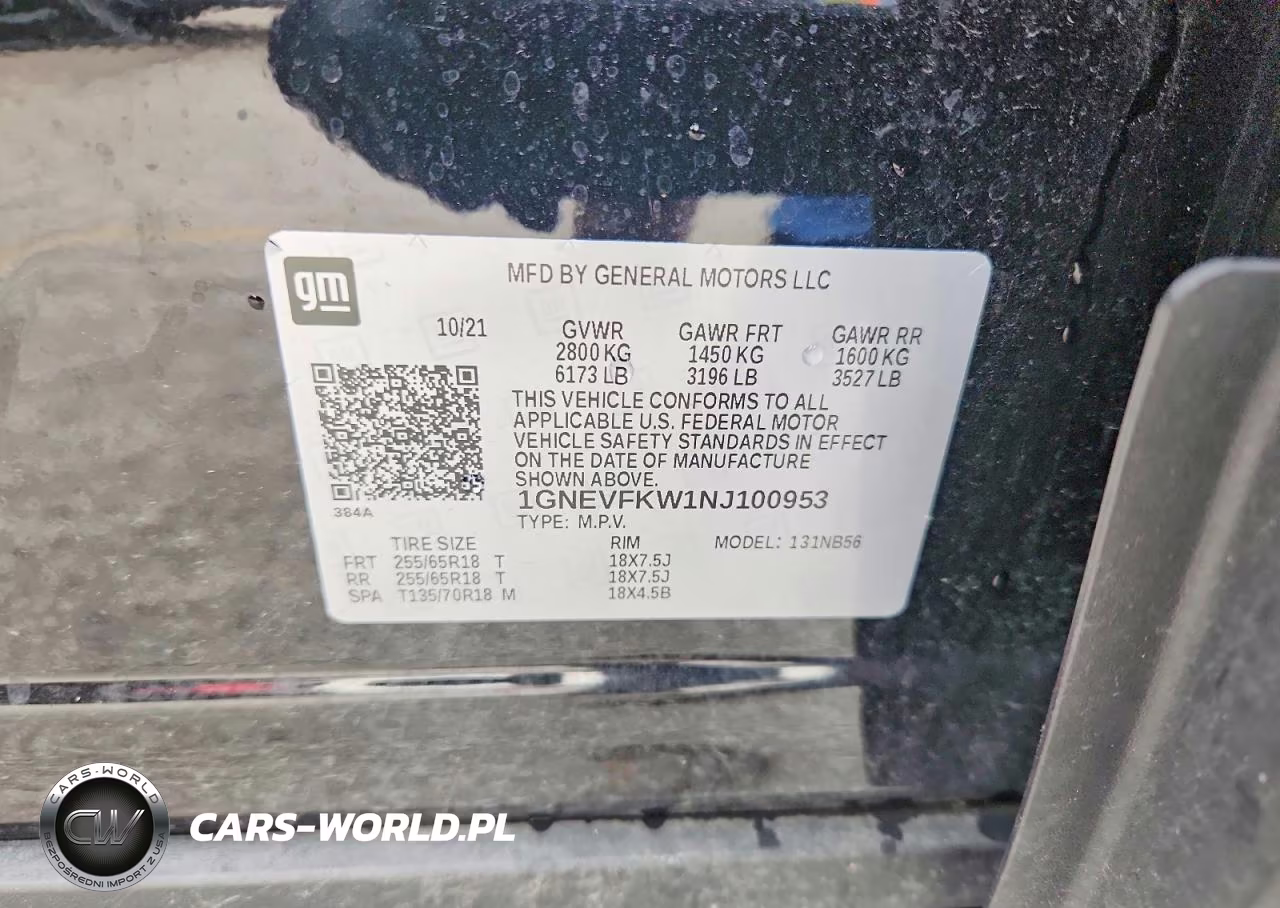 2022 Chevrolet Traverse Ls VIN:1GNEVFKW1NJ100953 - 13