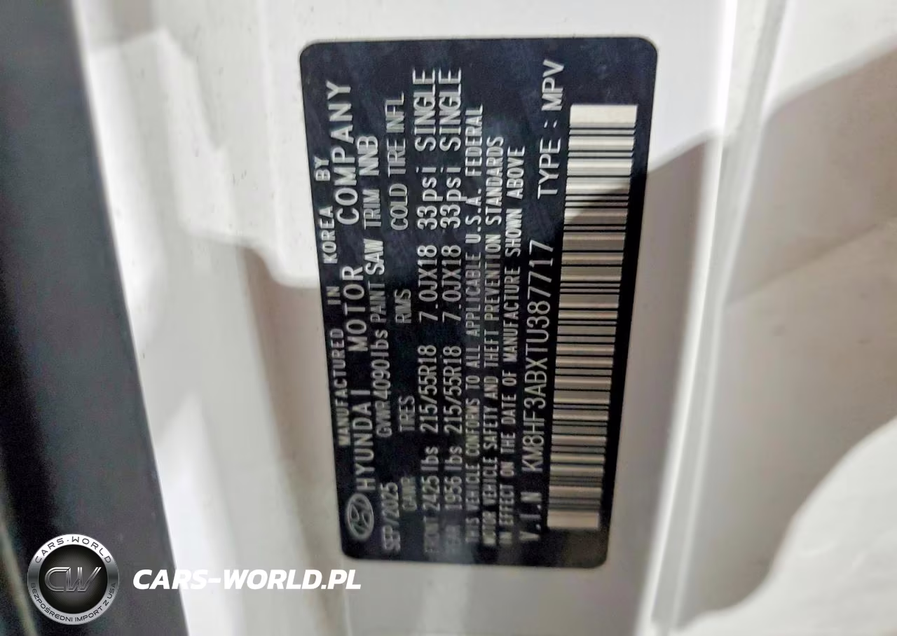 2026 Hyundai Kona Sel Sport VIN:KM8HF3ABXTU387717 - 13