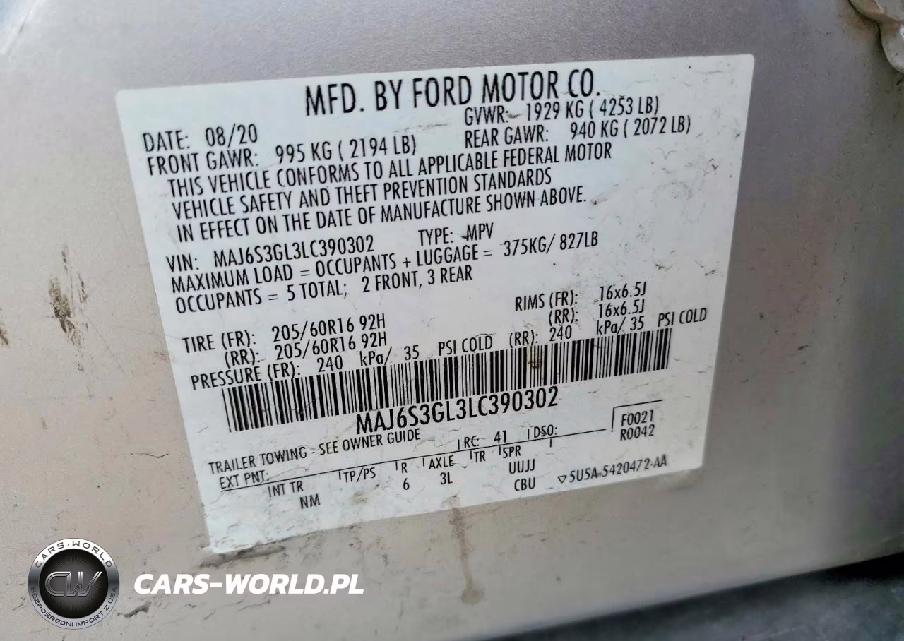 2020 Ford Ecosport Se VIN:MAJ6S3GL3LC390302 - 13