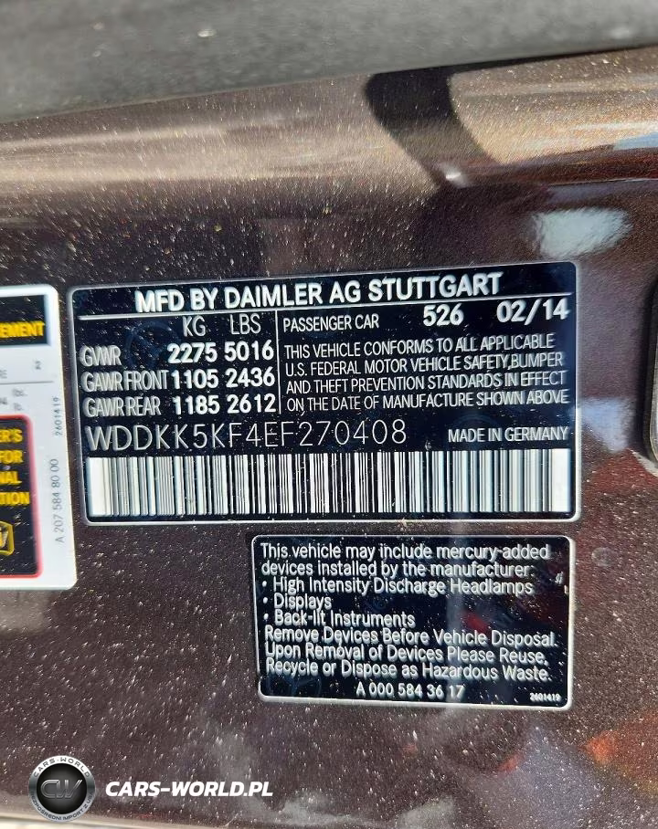 2014 Mercedes-Benz E 350 VIN:WDDKK5KF4EF270408 - 12