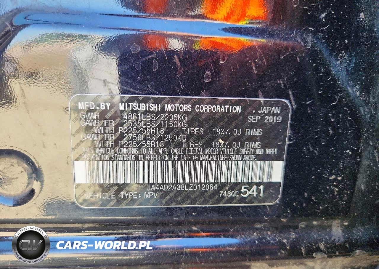 2020 Mitsubishi Outlander Es VIN:JA4AD2A38LZ012064 - 13