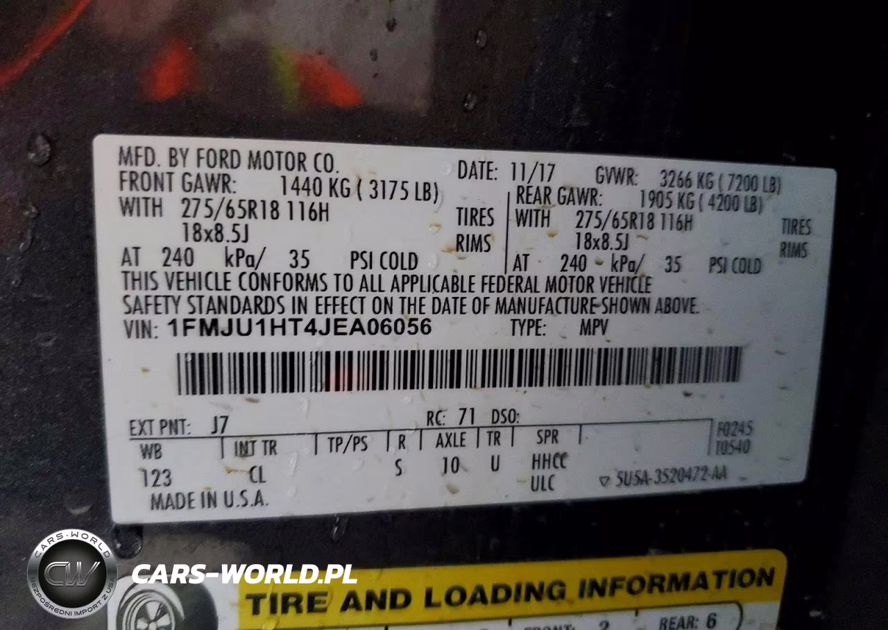 2018 Ford Expedition Xlt VIN:1FMJU1HT4JEA06056 - 13