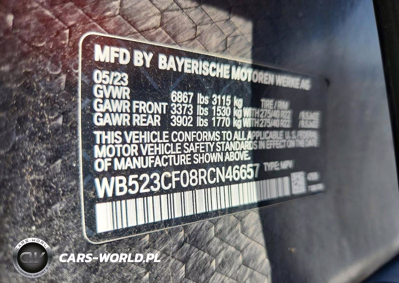 2024 BMW Ix xDrive50 VIN:WB523CF08RCN46657 - 14