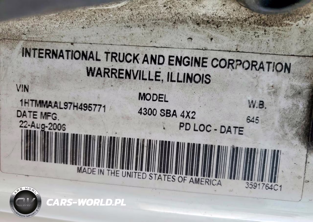 2007 International 4000 4300 VIN:1HTMMAAL97H495771 - 13
