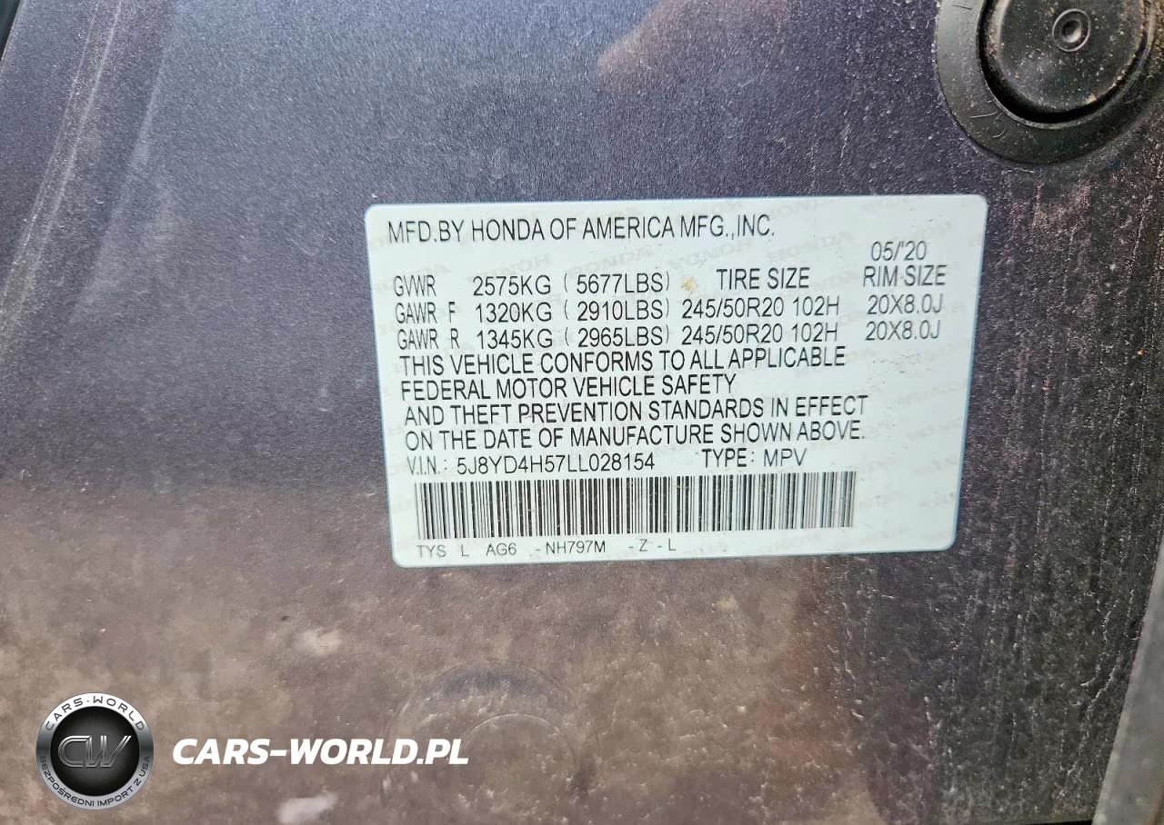 2020 Acura Mdx Technology VIN:5J8YD4H57LL028154 - 14