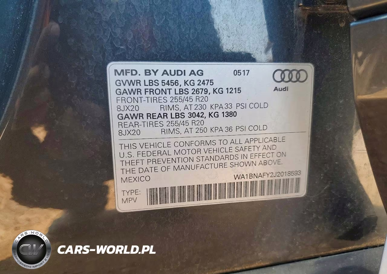 2018 Audi Q5 Premium Plus VIN:WA1BNAFY2J2018593 - 13
