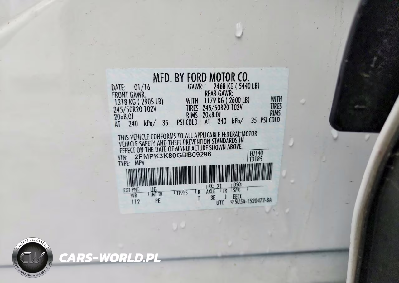 2016 Ford Edge Titanium VIN:2FMPK3K80GBB09298 - 12