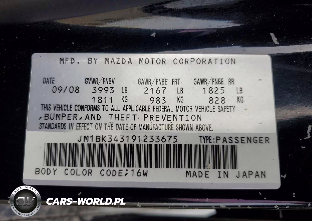 2009 Mazda 3 S VIN:JM1BK343191233675 - 13