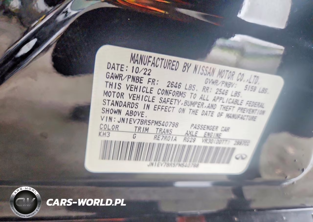 2023 Infiniti Q50 Luxe VIN:JN1EV7BR5PM540798 - 12