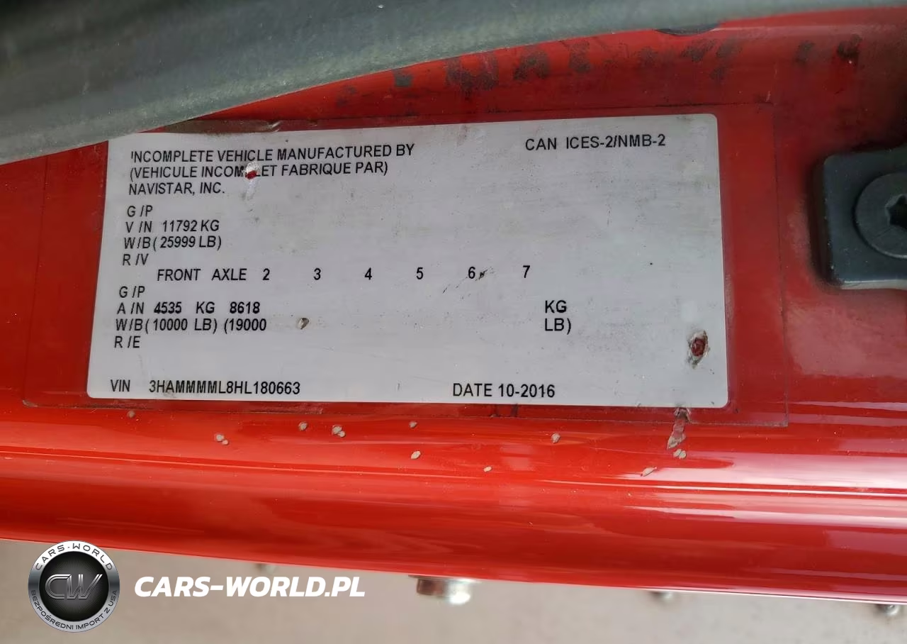 2017 International 4000 4300 VIN:3HAMMMML8HL180663 - 13