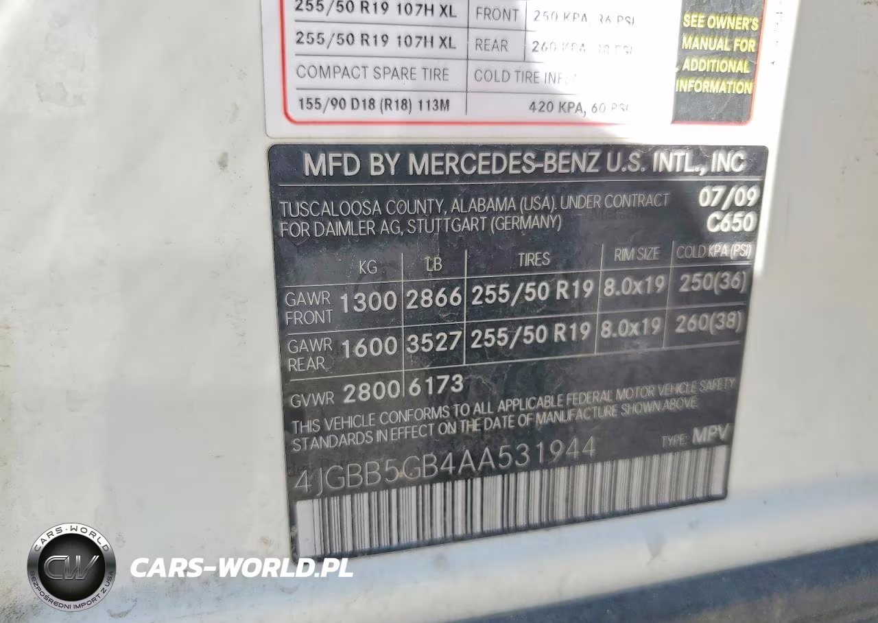 2010 Mercedes-Benz Ml 350 VIN:4JGBB5GB4AA531944 - 12