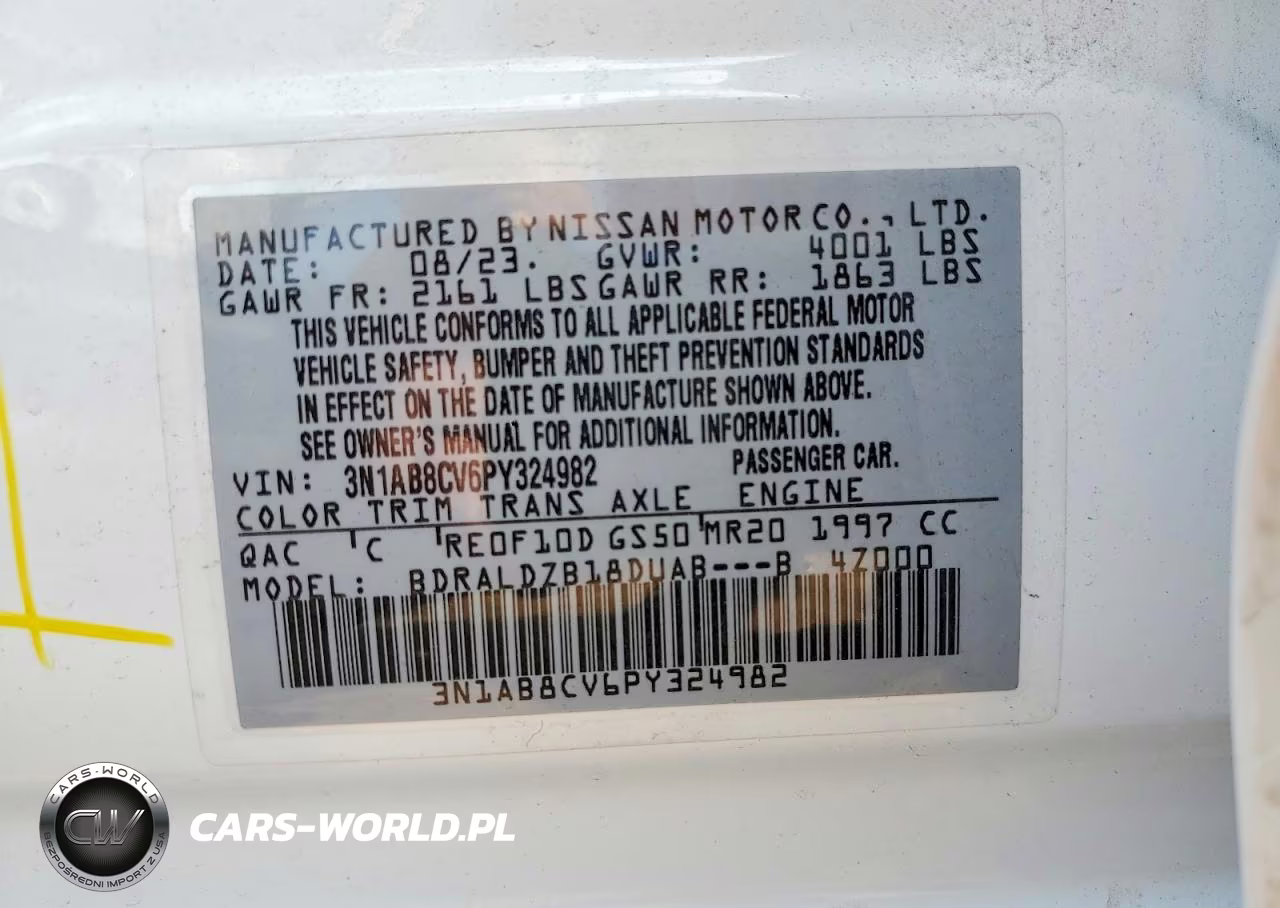 2023 Nissan Sentra Sv VIN:3N1AB8CV6PY324982 - 12
