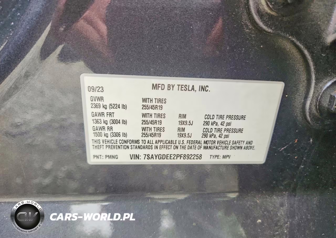 2023 Tesla Model Y VIN:7SAYGDEE2PF892258 - 12
