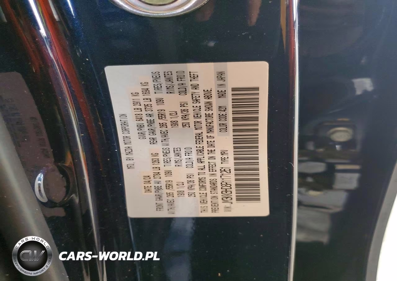 2024 Mazda Cx-90 Preferred VIN:JM3KKBHD8R1171261 - 12