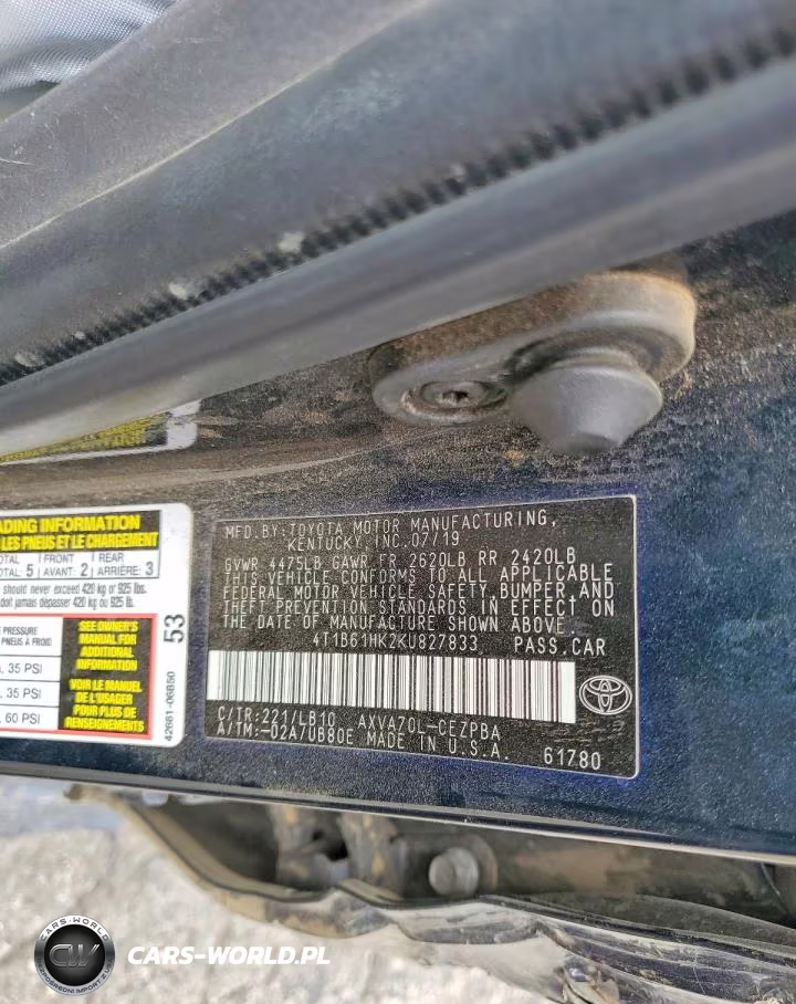2019 Toyota Camry Xse VIN:4T1B61HK2KU827833 - 12